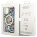 Kryt Guess Leopard MagSafe iPhone 14 - modrý