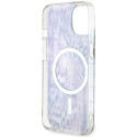 Kryt GUESS Leopard MagSafe pro iPhone 14 - růžový