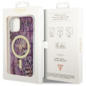 Kryt GUESS Leopard MagSafe pro iPhone 14 - růžový