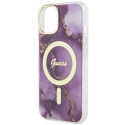 Kryt Guess GUHMP14SHTMRSU iPhone 14 MagSafe - purple