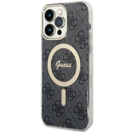Kryt Guess 4G MagSafe pro iPhone 14 Pro Max černý