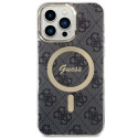 Kryt Guess 4G MagSafe pro iPhone 14 Pro Max černý