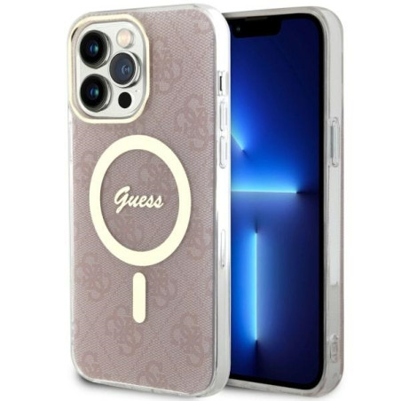 Kryt Guess 4G MagSafe iPhone 14 Pro Max - pink
