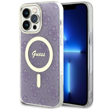 Kryt Guess GUHMP14XH4STU pro iPhone 14 Pro Max fialová