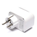 HOCO NS3 Multifunkční zásuvka Schuko 230V s 2x USB a USB-C PD, bílá
