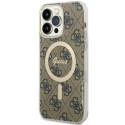 Kryt Guess GUHMP14XH4STW pro iPhone 14 Pro Max hnědý