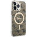 Kryt Guess GUHMP14XH4STW pro iPhone 14 Pro Max hnědý