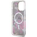 Kryt Guess Flower MagSafe iPhone 14 Pro Max - zelená/khaki