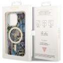 Kryt Guess Leopard MagSafe iPhone 14 Pro Max modrá