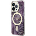 Kryt Guess Leopard MagSafe iPhone 14 Pro Max - růžová
