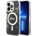 Kryt Guess GOLDEN MARBLE pro iPhone 14 Pro Max - black/black