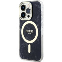 Kryt Guess Marble MagSafe iPhone 14 Pro Max black