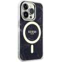 Kryt Guess Marble MagSafe iPhone 14 Pro Max black