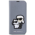 Kryt Karl Lagerfeld KLBKP14LSANKCPG iPhone 14 Pro stříbrná