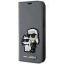 Kryt Karl Lagerfeld KLBKP14SSANKCPG pro iPhone 14 silver