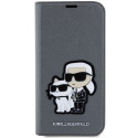 Kryt Karl Lagerfeld KLBKP14SSANKCPG pro iPhone 14 silver