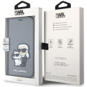 Kryt Karl Lagerfeld KLBKP14SSANKCPG pro iPhone 14 silver