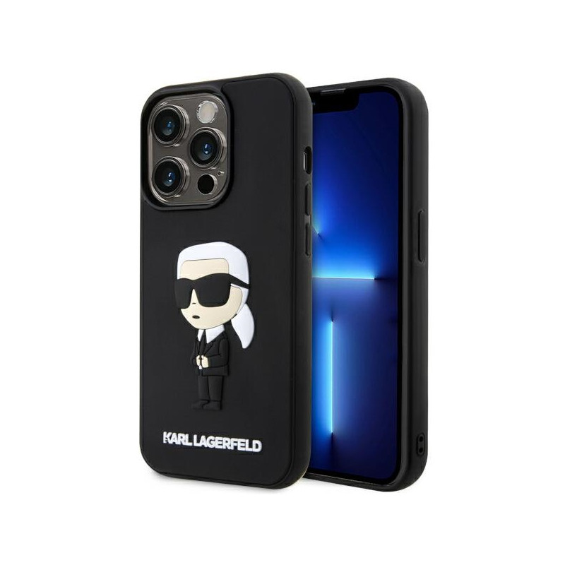 Kryt Karl Lagerfeld KLHCP14L3DRKINK pro iPhone 14 Pro - black/black