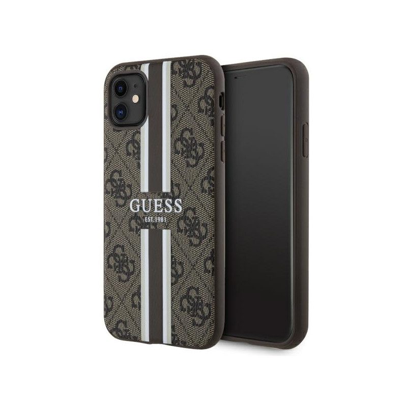 Kryt Guess GUHMN61P4RPSW pro iPhone 11 / XR - hnědá/hnědá