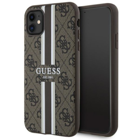 Kryt Guess GUHMN61P4RPSW iPhone 11 / XR MagSafe - hnědá