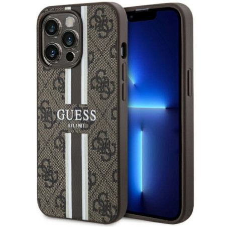 Kryt Guess GUHMP13LP4RPSW pro iPhone 13 Pro - hnědá