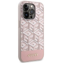 Kryt Guess GUHMP14LHGCFSEP pro iPhone 14 Pro růžová