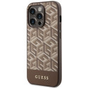 Kryt Guess GUHMP14LHGCFSEW pro iPhone 14 Pro - hnědá