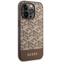 Kryt Guess GUHMP14LHGCFSEW pro iPhone 14 Pro - hnědá