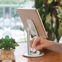 HOCO PH15 Hliníkový stojánek pro mobily a tablety (až do 10"), stříbrno-bílý