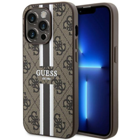 Kryt Guess GUHMP14LP4RPSW pro iPhone 14 Pro - hnědá