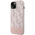 Kryt Guess GUHMP14MHGCFSEP iPhone 14 Plus růžový (MagSafe)