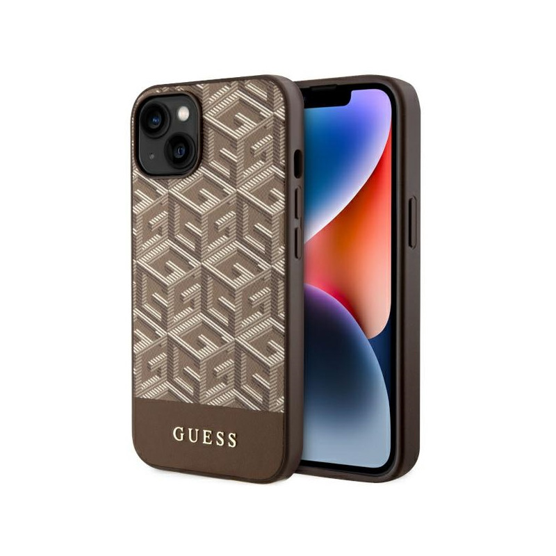 Kryt Guess GUHMP14MHGCFSEW pro iPhone 14 Plus - hnědá/hard case