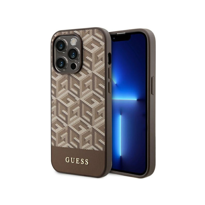 Kryt Guess GUHMP14XHGCFSEW pro iPhone 14 Pro Max - hnědá