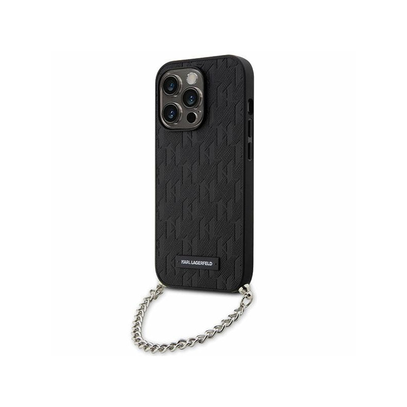 Kryt Karl Lagerfeld KLHCP14LSACKLHPK pro iPhone 14 Pro - black/black