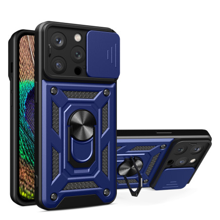 Kryt Hurtel Hybrid Armor Camshield iPhone 15 Pro - modrý
