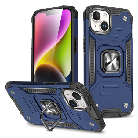 Kryt Wozinsky Ring Armor iPhone 15 Plus – modrý