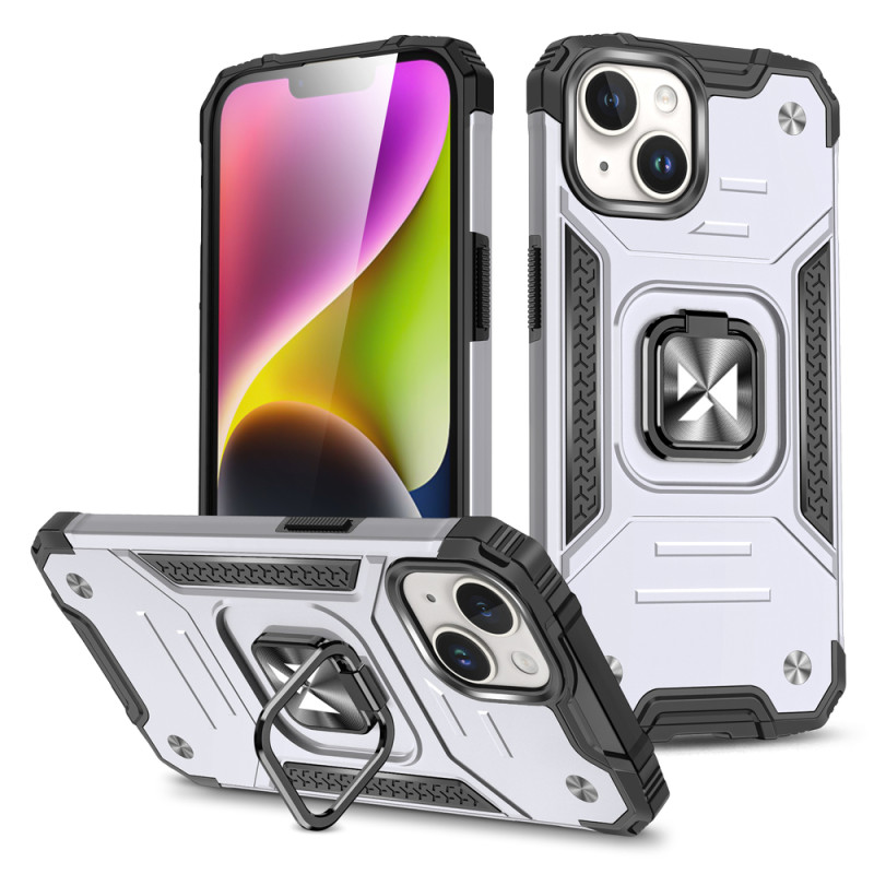Kryt Wozinsky Ring Armor pro iPhone 15 Plus - stříbrná