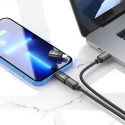 HOCO UA17 Kovová redukce z USB-C/Lightning s podporou datového přenosu, černá