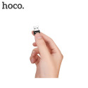 HOCO UA6 Redukce OTG USB-A na USB-C, hliníková, černá