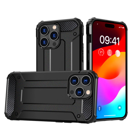 Kryt Hurtel HYBRID ARMOR iPhone 15 Pro - black