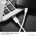 HOCO UA6 Redukce OTG USB-A na USB-C, hliníková, černá
