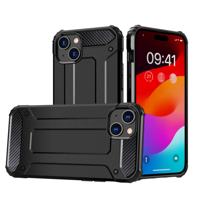 Kryt Hurtel HYBRID ARMOR pro iPhone 15 Plus - black