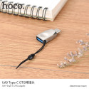 HOCO UA9 Redukce OTG USB-C na USB-A s nabíjením až 12W, béžová