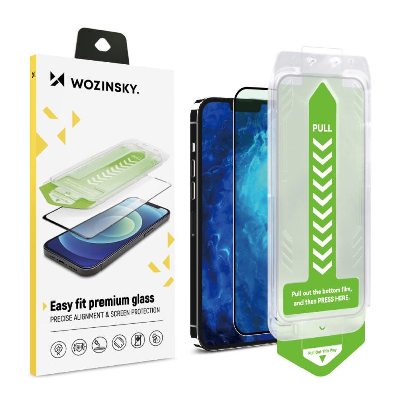 Ochranné sklo Wozinsky PREMIUM GLASS pro iPhone 14 Pro Max - černé