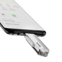 HOCO UD10 Wide flashdisk 2v1 USB + USB-C, oboustranný, kovový, 64GB