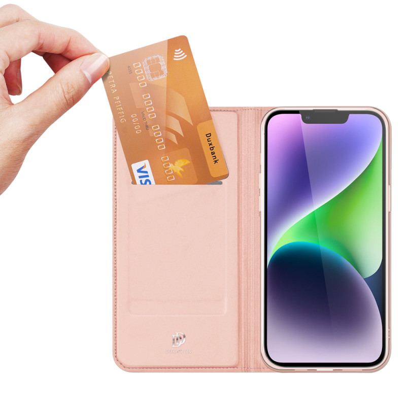 Pouzdro Dux Ducis SKIN PRO pro iPhone 15 Plus - růžová