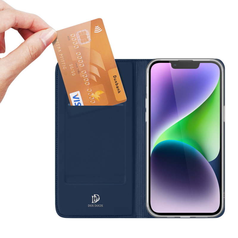Pouzdro Dux Ducis SKIN PRO pro iPhone 15 Plus - modré