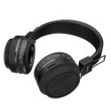 HOCO W25 Promise Bezdrátová stereo sluchátka se slotem na micro SD kartu, černá
