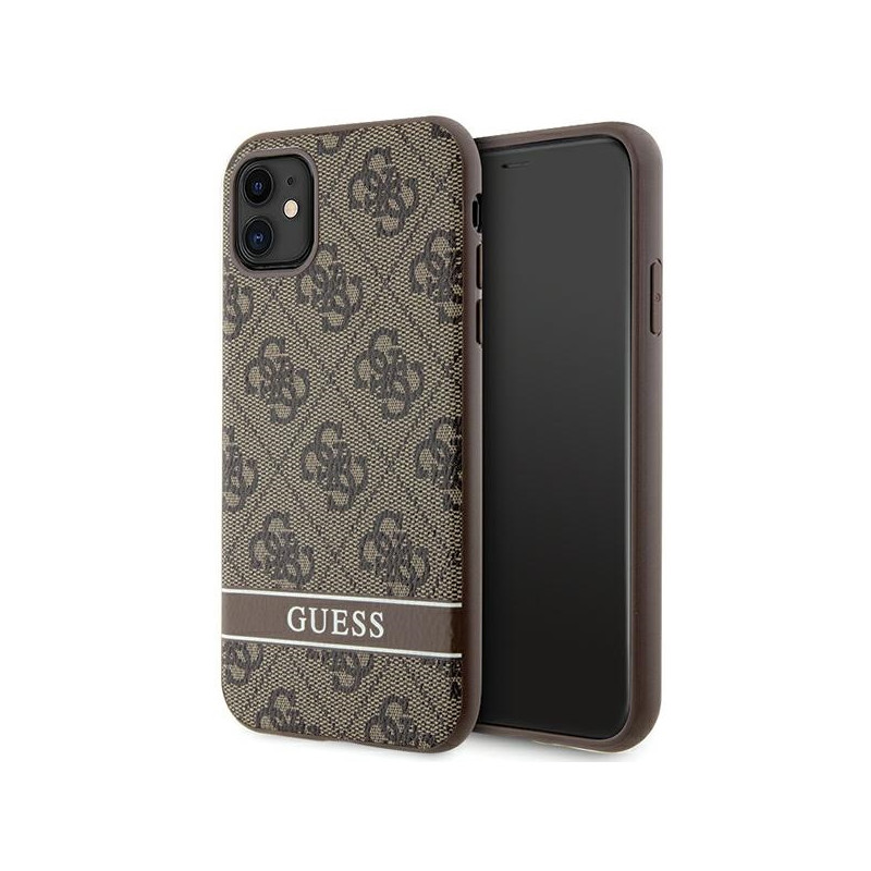 Kryt Guess GUHCN61P4SNW pro iPhone 11 / iPhone XR - hnědá/brown