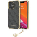 Kryt Guess 4G CHARMS COLLECTION pro iPhone 14 Pro - šedý
